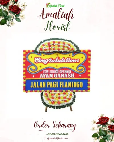 Bunga Papan Congratulation di Gitgit